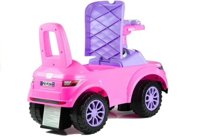 Pink Toddler Ride-On Toy with Lights and Sounds