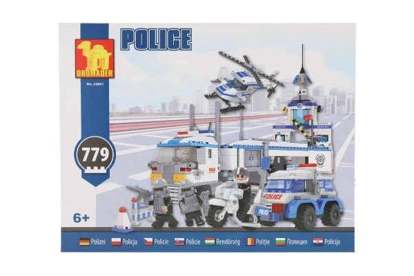 Dromader Police Car, Helicopter, and Station Set