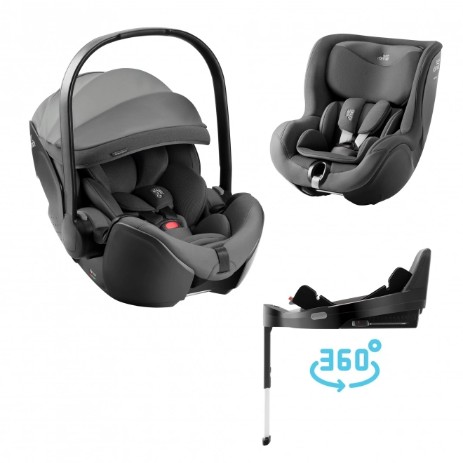 Baby-Safe Infant Car Seat Set Mineral Grey