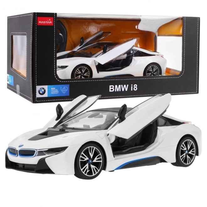 Auto telecomandato BMW i8 bianco in scala 1:14 da RASTAR