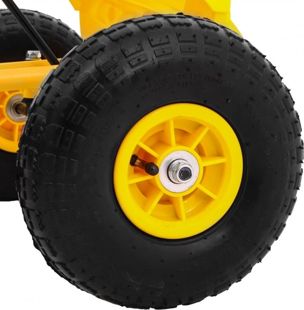 Inflatable wheels for comfort and stability