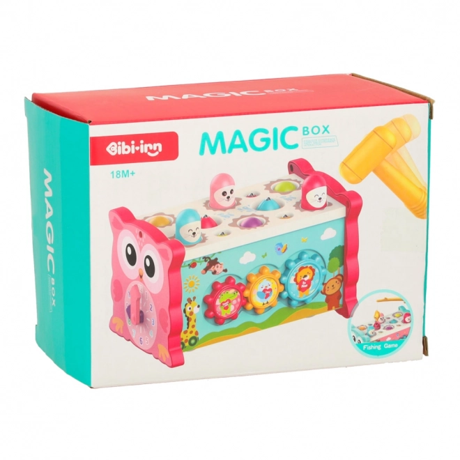 Sensorisches Spielzeug Hammerbank 8-in-1 für Kleinkinder Rosa