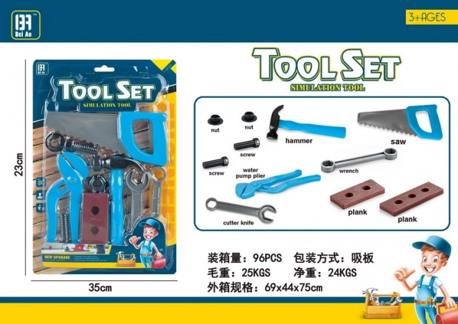 Toy Tool Set with Saw