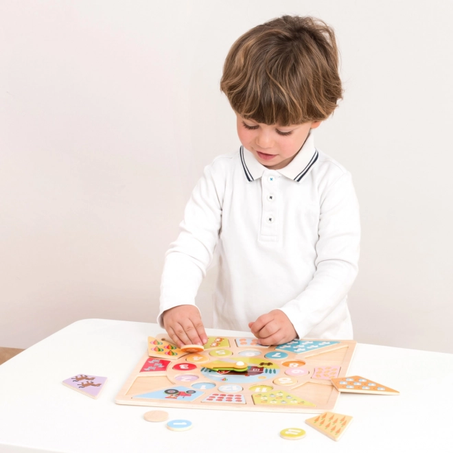 Educational Clock and Puzzle