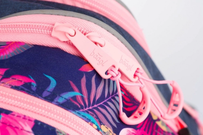 School Backpack Flamingo