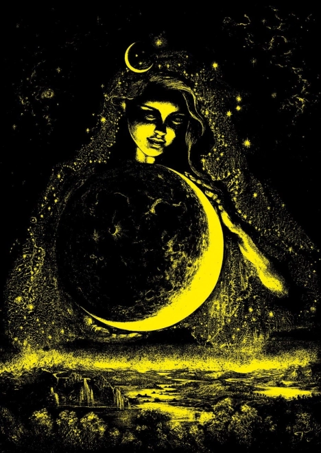 Glowing Moon Goddess 1000 Piece Puzzle