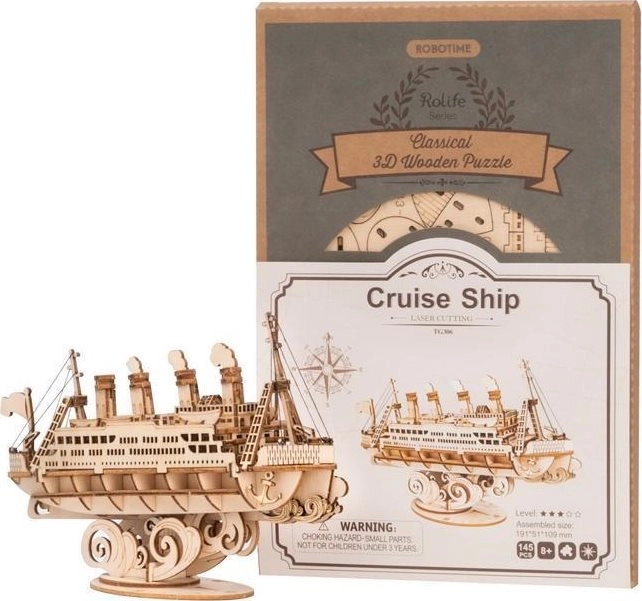 Robotic Wooden 3D Puzzle Ocean Liner