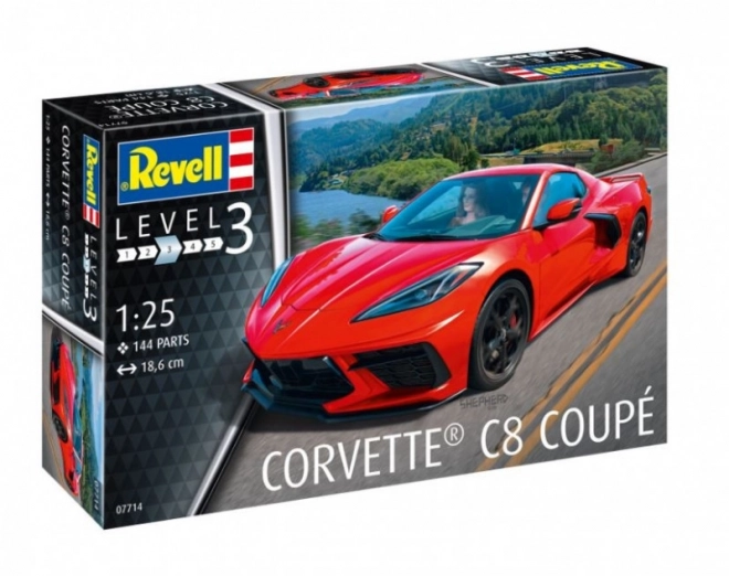 Plastic Model Car Corvette C8 Coupe