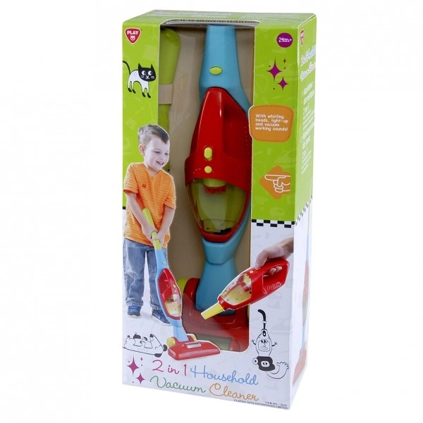 2-in-1 Toy Vacuum Cleaner with Lights and Sounds