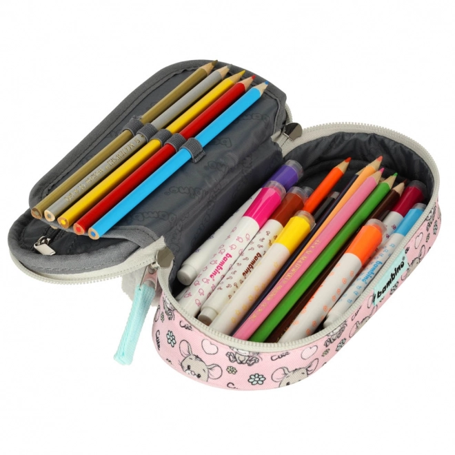 Sturdy Mouse Pencil Case for School