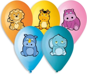 Balony dmuchane ze zwierzątkami 5 szt.