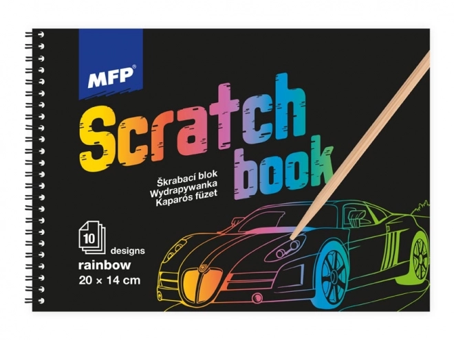 Scratch Art Notebook Rainbow Block