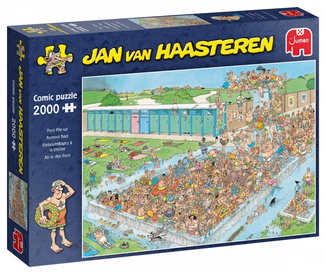 Jumbo Puzzle - Crowd in the Pool 2000 Pieces