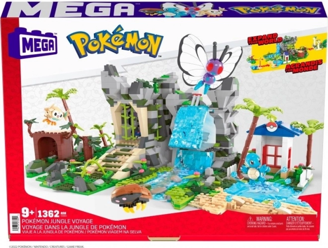 Mega Pokémon jungle – set de construction 1362 pièces avec 4 figurines