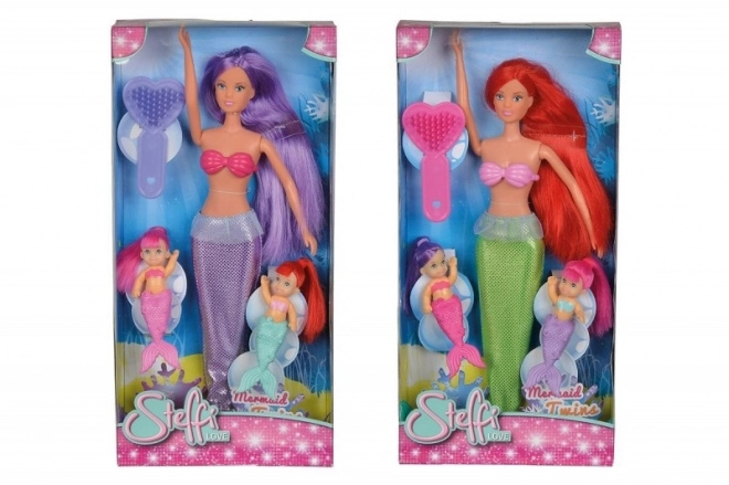 Steffi Doll and Little Mermaid Twins Set