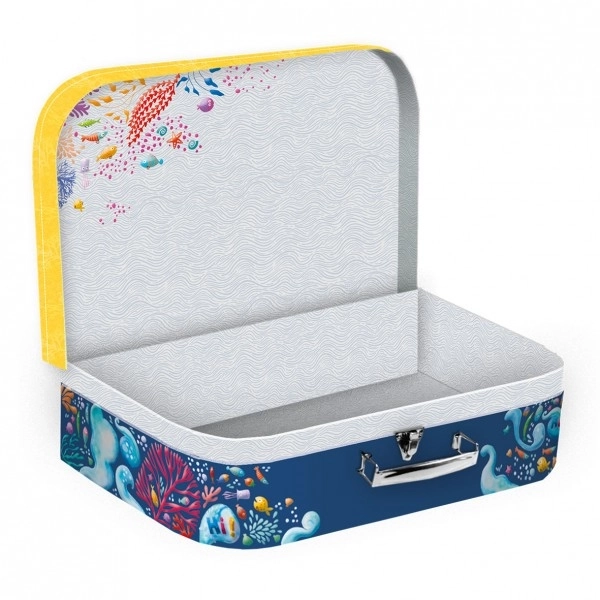 School Paper Suitcase with Orca Design