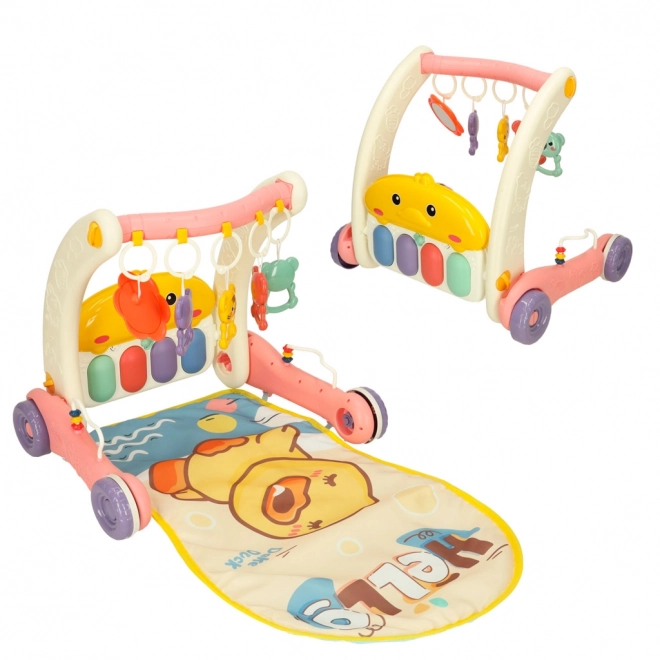 Educational Mat Walker and Piano Set 2-in-1 by Bibi-inn Pink