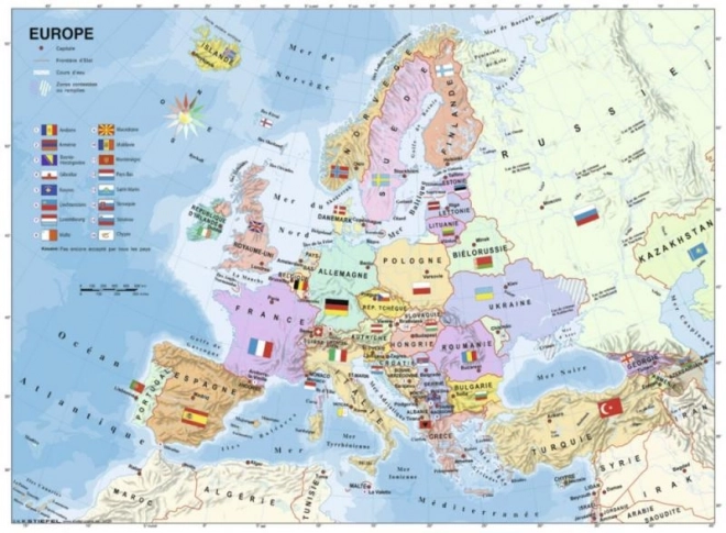 Europe Map Puzzle 200 Pieces