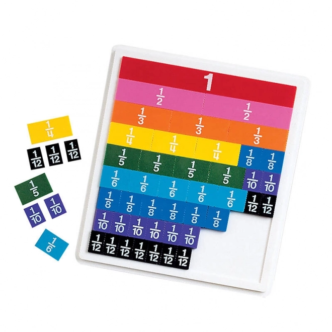 Rainbow Fraction Tiles With Tray