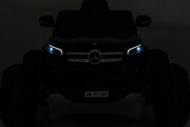 Battery-Powered Mercedes 4x4 Kids Car in Black