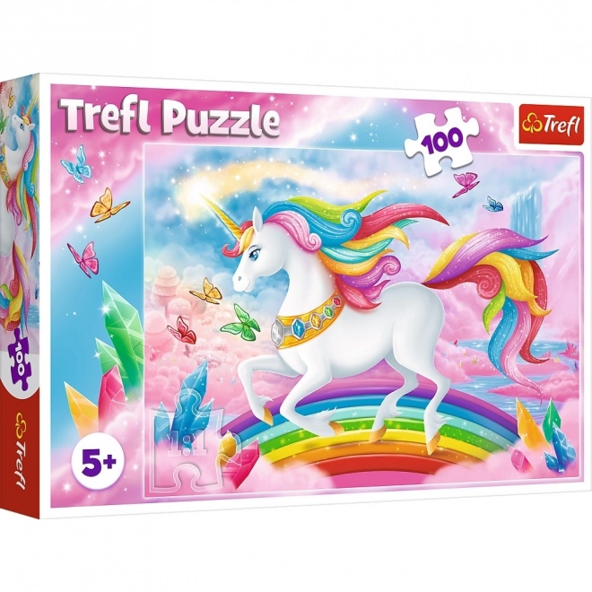 Crystal Unicorn World 100-Piece Puzzle