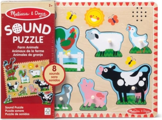 Melissa & Doug sound wooden puzzle