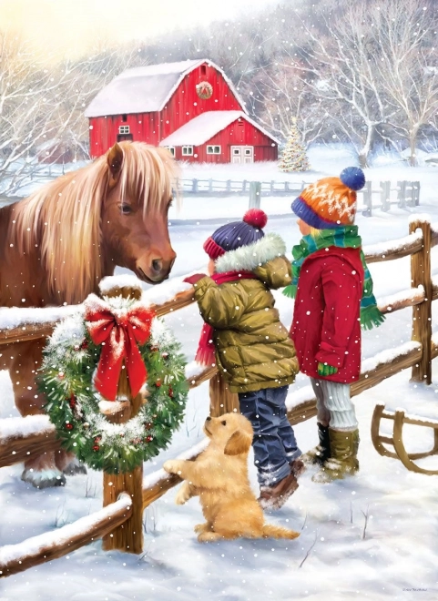 Eurographics Christmas Pony Puzzle 1000 Pieces