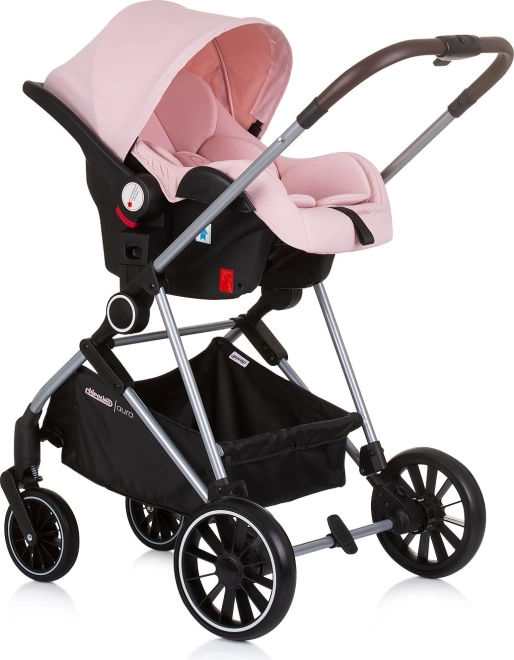 Chipolino Aura 2-in-1 Stroller Flamingo