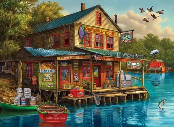 Cobble Hill Bob's Beer & Bait Puzzle - 1000 Pieces