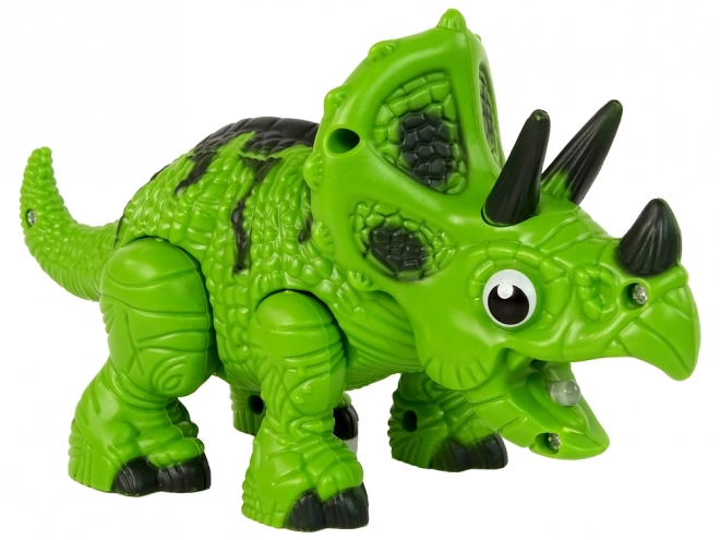 Interactive Triceratops Dinosaur with Steam and Sound Features