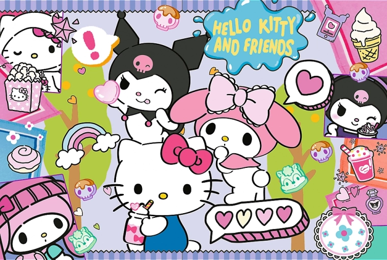 Puslespil Hello Kitty Skørt trio 300 brikker