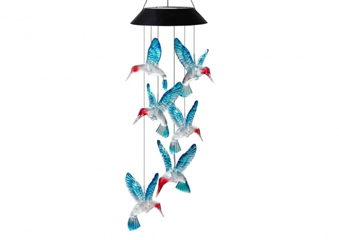 Solar LED Hummingbird Wind Chime