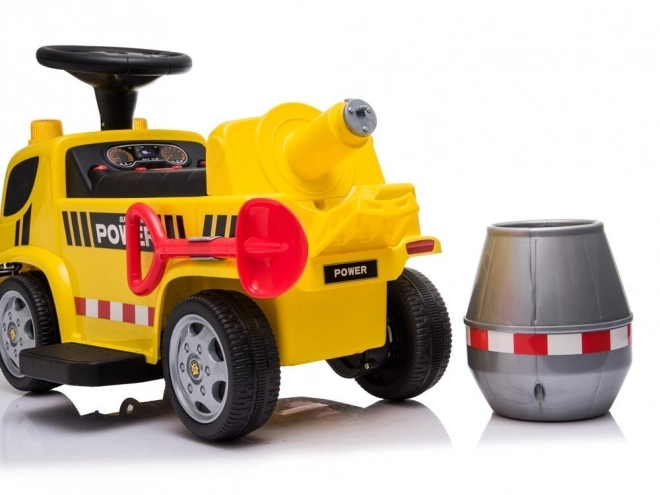 Ride-On Cement Mixer Toy with Sounds and Battery