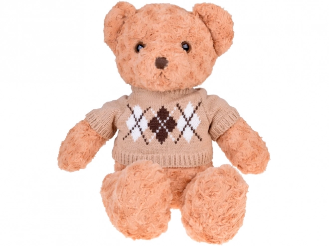 Soft Plush Teddy Bear in Sweater and Scarf