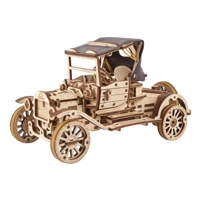 Ugears Wooden Mechanical Puzzle Vintage Car Model