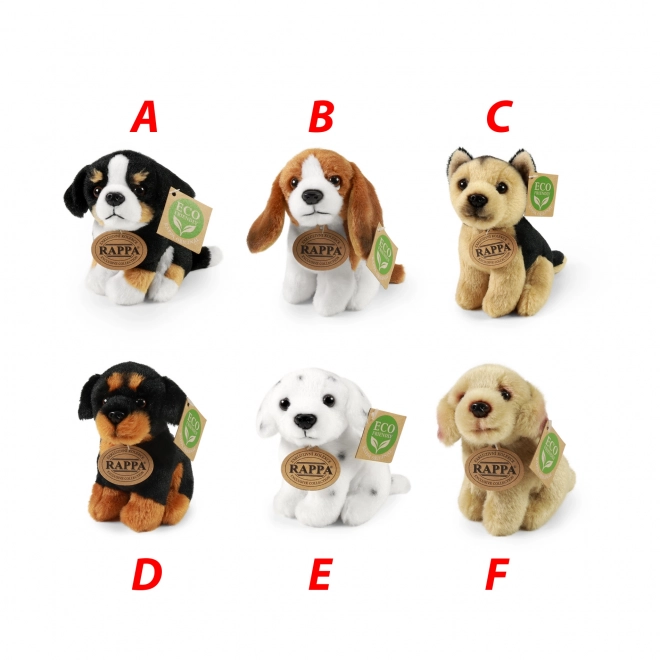 Eco-Friendly Plush Sitting Dog 12cm