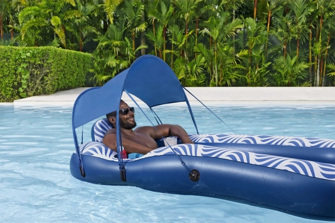 Floating Lounger With Mesh Bottom And Canopy Bestway