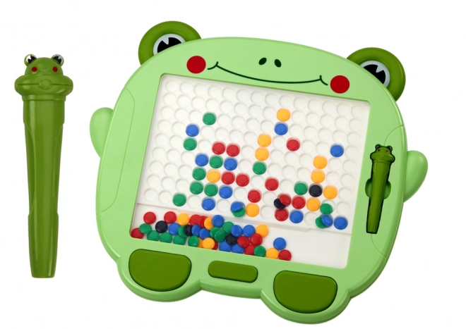 Magnetic Frog Educational Drawing Board with Beads