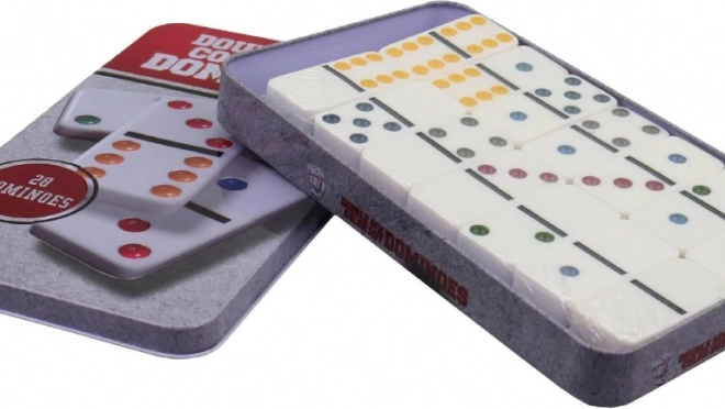 Domino in metalen doos voor kinderen