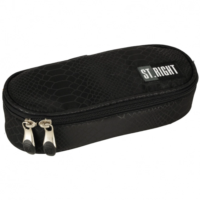 St. Right Shiny Snake Pencil Case Black