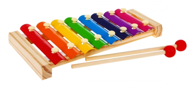 Wooden Xylophone for Kids with Rainbow Keys