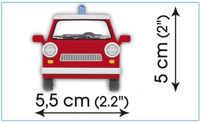 Youngtimer Block Set: Trabant 601 Fire Brigade Model