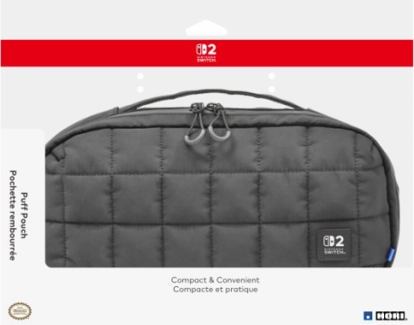 HORI Puff Pouch custodia nera per NINTENDO SWITCH 2