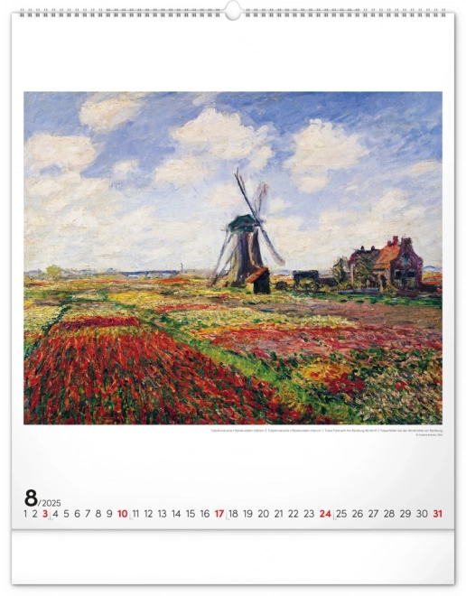 Wall Calendar Claude Monet 2025