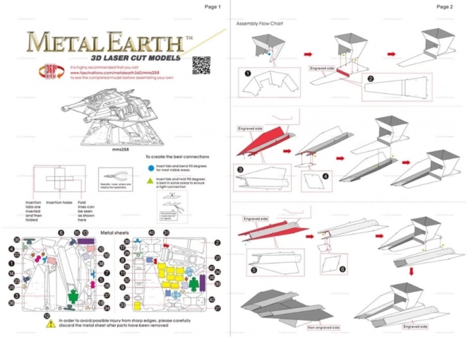 Metal Earth Star Wars Snowspeeder 3D Puzzle