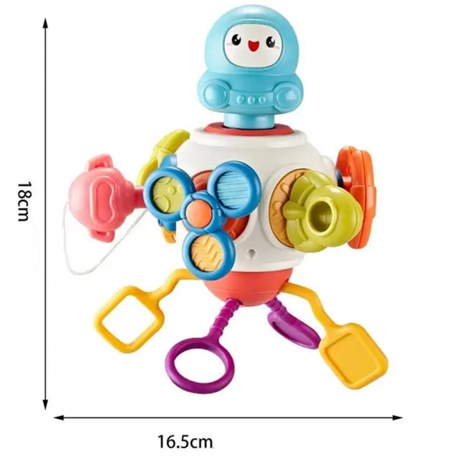 Cubo sensoriale Montessori 8 in 1 razzo spaziale