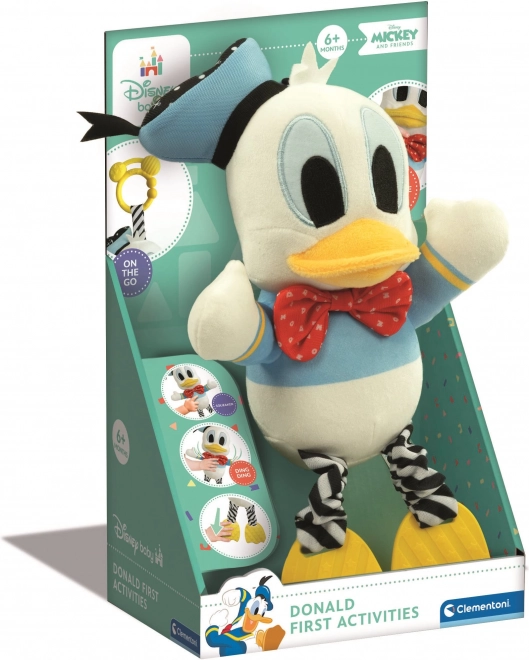 Plush Donald Duck with Clip Toy