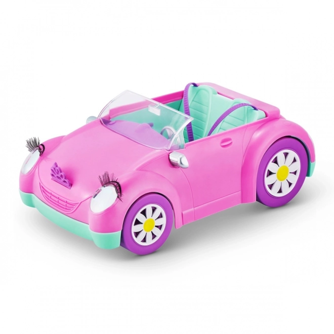 Convertible Doll Set 10.5 inch Pink Car