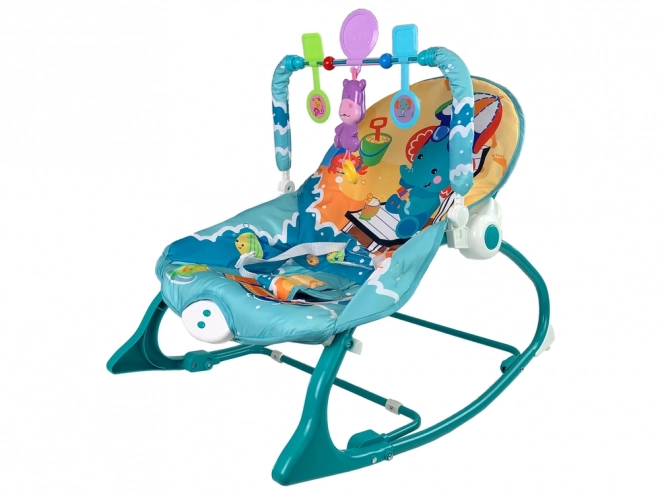 Mint Baby Rocker and Chair 2-in-1 with Sounds and Vibration