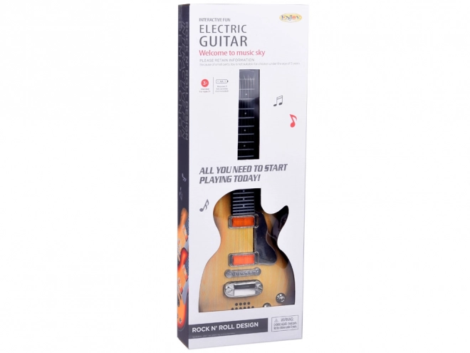 Electric Toy Guitar with Melodies and Lights for Kids